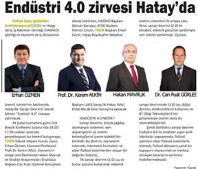 Endüstri 4.0 zirvesi Hatay'da.