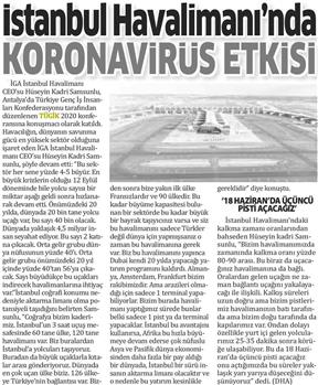 İstanbul Havalimanı'nda k0r0navırus etkisi.
