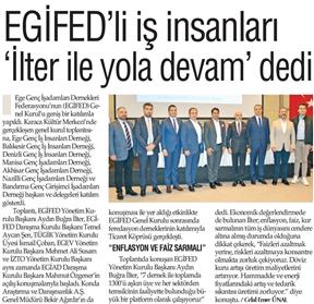 EGİFED'li iş insanları llter ile yola devam' dedi.