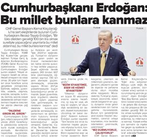 Cumhurbaşkanı Erdoğan: Bu millet bunlara kanmaz.