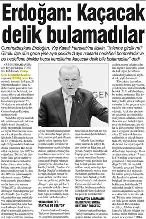 Erdoğan: Kaçacak delik bulamadılar.